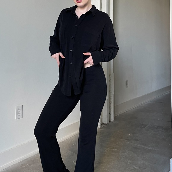 Richer Poorer ribbed button up lounge top size S - Picture 5 of 8